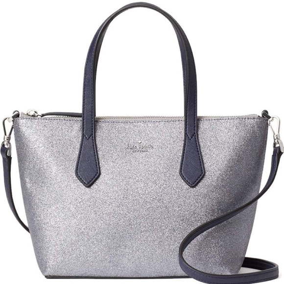 Kate Spade Joeley Glitter Dust Navy Crossbody Ina - Picture 1 of 5